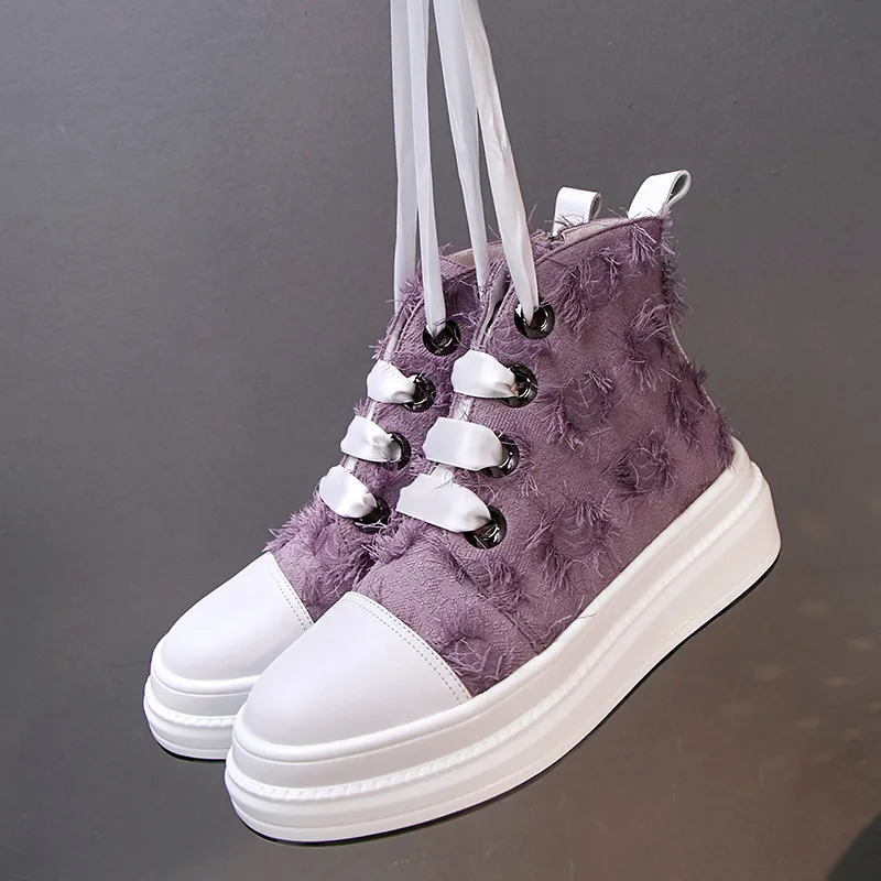 YMECHIC/2018 г. модная Осенняя обувь из натуральной кожи на плоской платформе женские