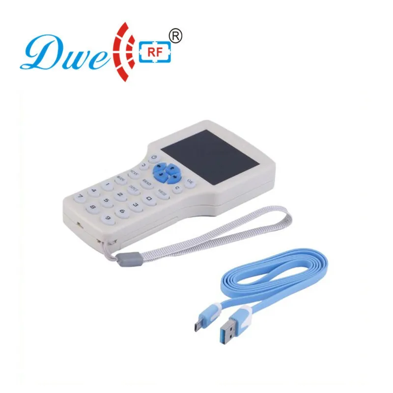 DWE CC RF 9 частота копия зашифрованная NFC смарт-карта RFID Копир Дубликатор ID IC ридер писатель+ 5 UID карт+ 5 EM4305 карт бесплатно