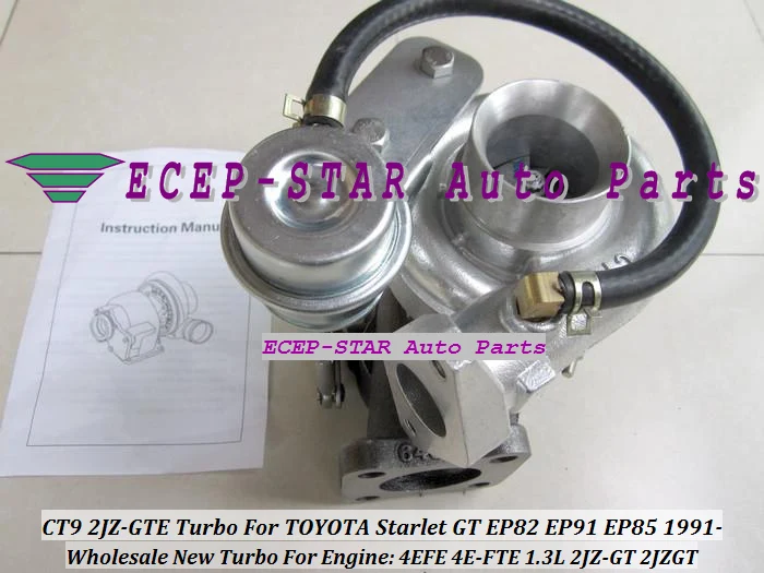 Бесплатная доставка Новый турбокомпрессор турбины CT9 для TOYOTA Starlet 4EFE EP82 EP91 EP85 1.3L