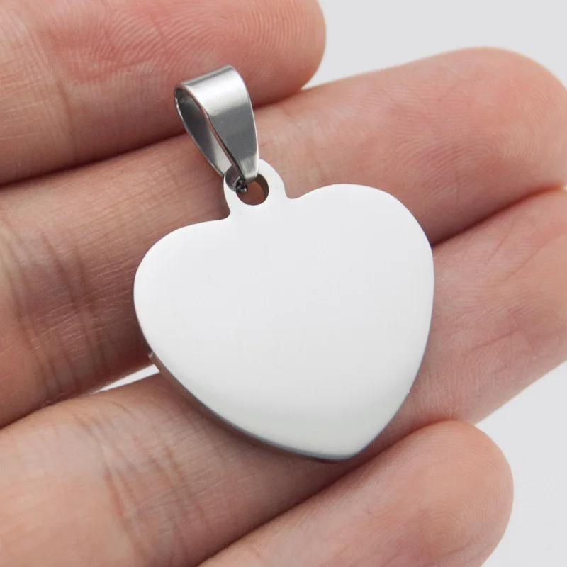 Simsimi модные полированные ювелирные изделия Мини Сердце из нержавеющей стали