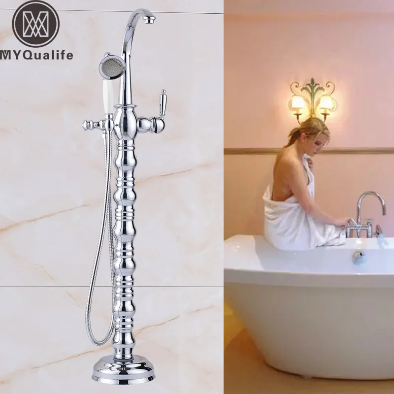 Лучшее качество художественный смеситель для ванной кран свободно стоящий с