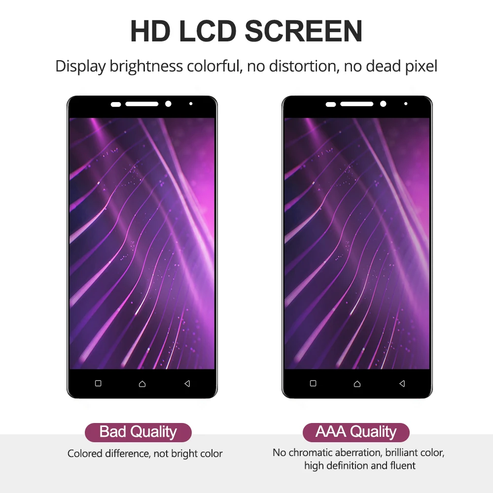 5.0&quot For Lenovo Vibe P1M LCD Display Touch Screen Digitizer Assembly P1ma40 P1mc50 Replacement | Мобильные телефоны и