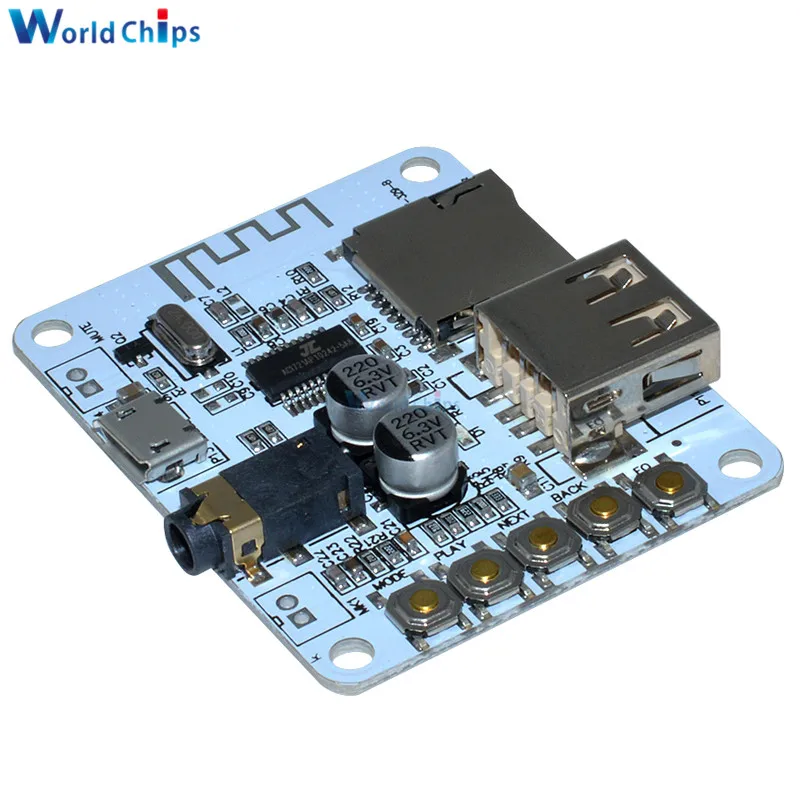 Беспроводной музыкальный модуль стерео 5 в 2 1 плата bluetooth аудиоприемника со