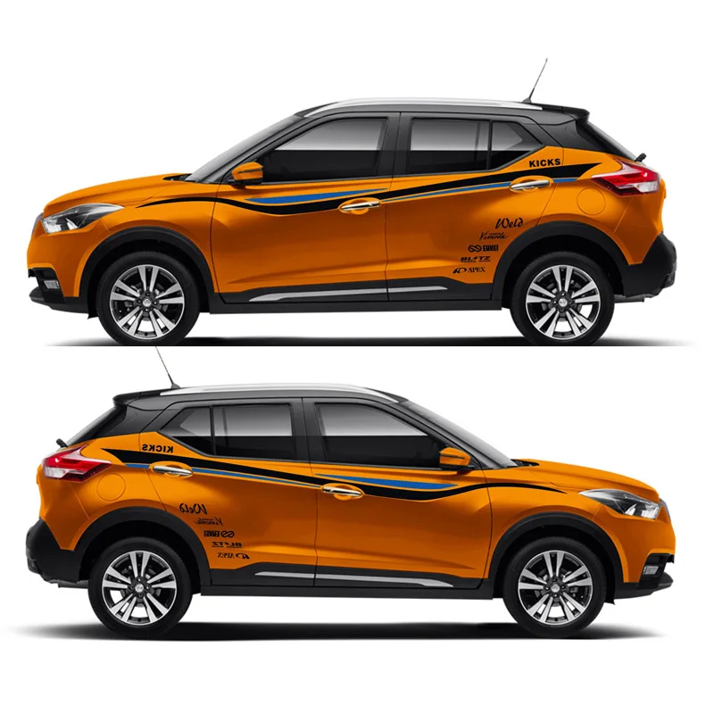 World Datong Sport Stripes автомобильные наклейки для Nissan KICKS SPORT Mark Levinson индивидуальная