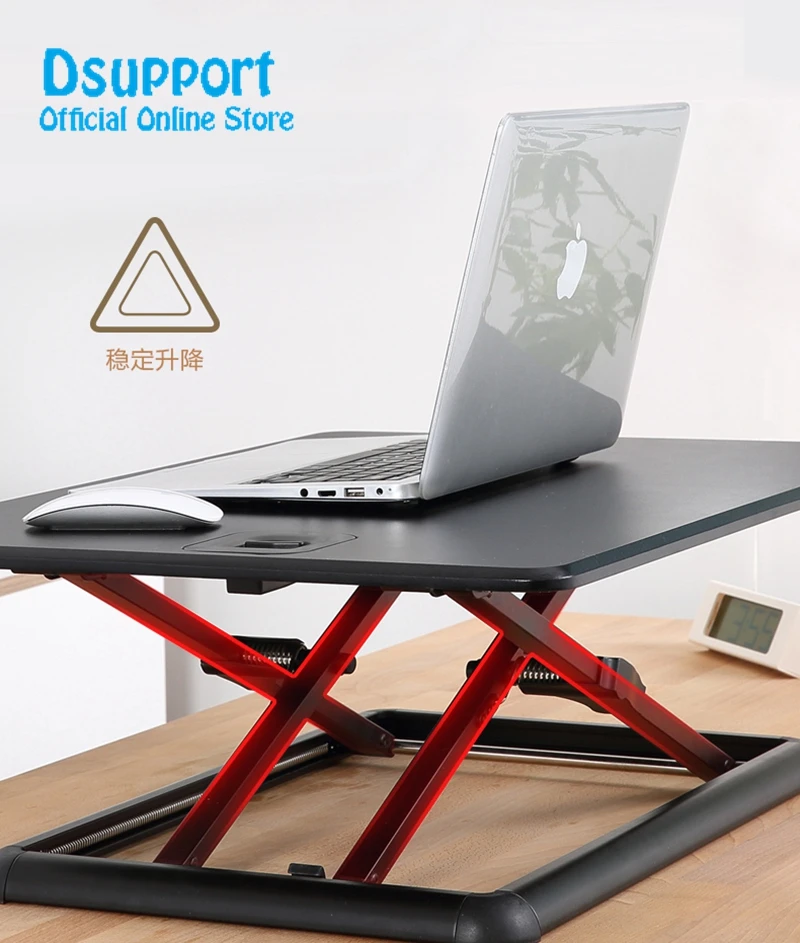 New ariva Ultra thin EasyUp Height Adjustable Sit Stand Desk Riser Foldable Laptop Desk Stand Notebook mn1