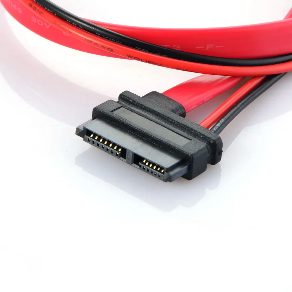 7 + 6 Pin Slim SATA кабель для тонкого Ноутбука DVD CD RW адаптера питания ноутбука