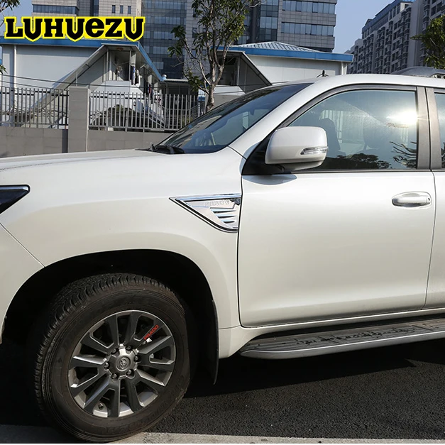 2 шт. хромированные наклейки для кузова Toyota Land Cruiser Prado FJ 150 2010 2014 2016 2018|abs chrome|land cruiser