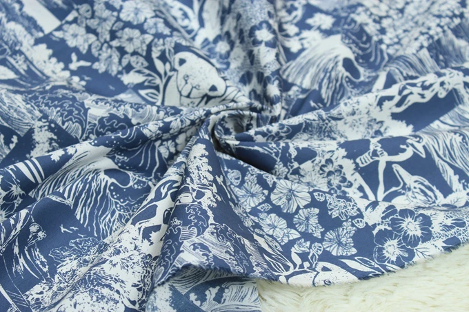 Бесплатная доставка 100% хлопок поплин ткань 55 дюймов широкая расчесывающаяся