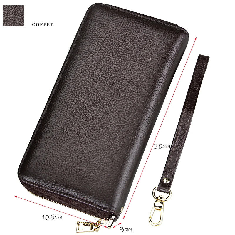 Новые наручные женские кошельки из натуральной кожи длинный женский карман для