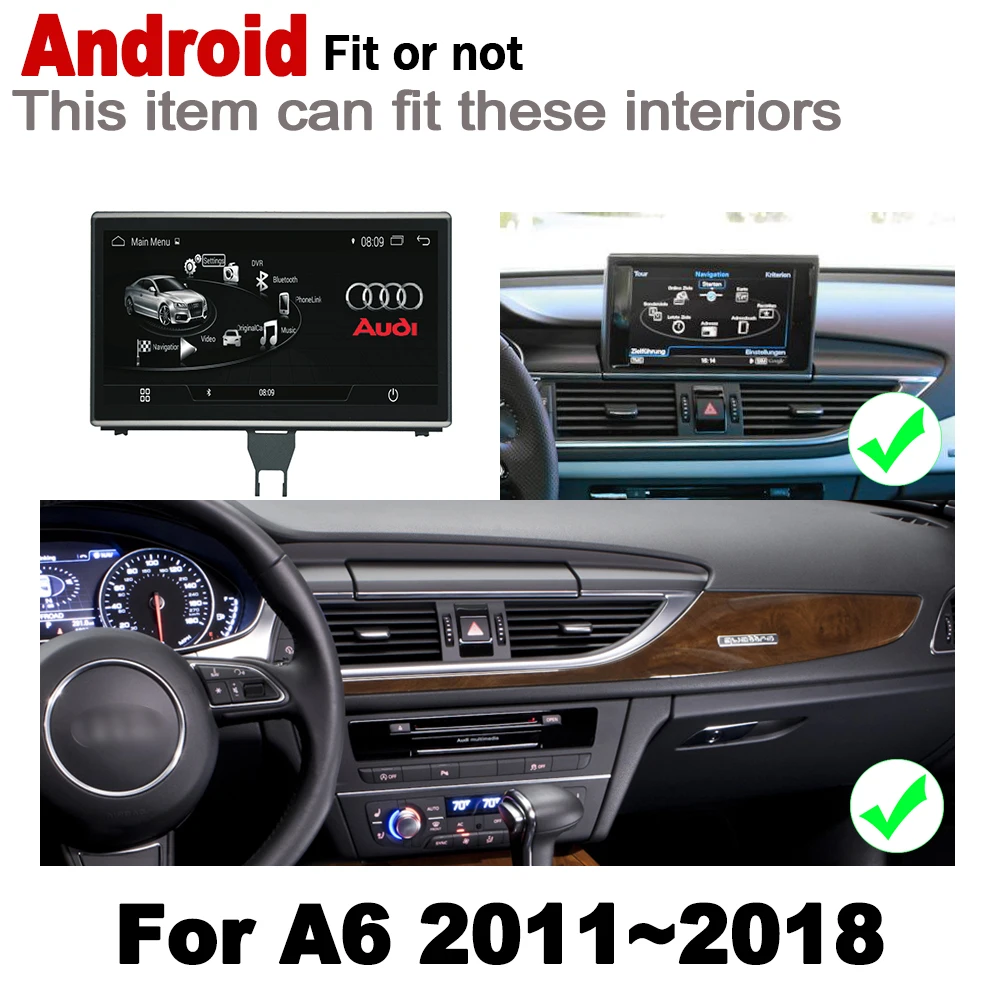 Ips Android 8,0 автомобильный мультимедийный плеер gps навигация для Audi A6 4G 2011~ MMI стиль HD экран 2 Гб+ 32 Гб WiFi