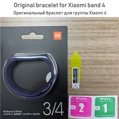 blue strap Xiaomi mi Band 4 новейший музыкальный Смарт mi band 4 браслет пульсометр фитнес 135 мАч цветной экран Bluetooth 5,0 - Цвет: blue strap