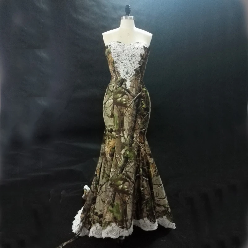 Женское камуфляжное свадебное платье Платье с принтом реального изображения