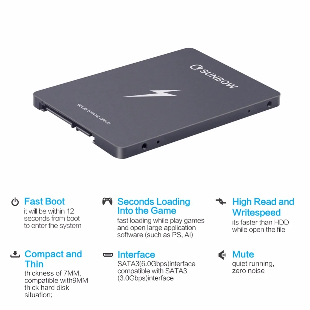 TC-SUNBOW X3-120GB 2,5 дюймов 120 ГБ 128 Гб SSD SATA3 Внутренний твердотельный накопитель 120 ГБ 128 ГБ для ноутбука настольного компьютера POS игровой автомат