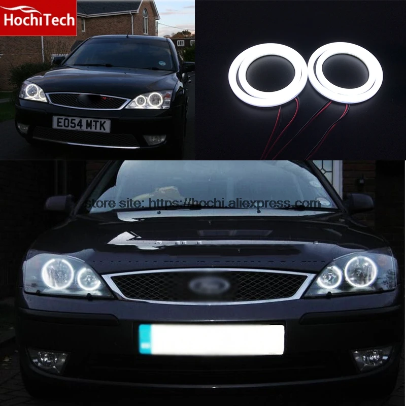 

HochiTech Eexcellent milk white cotton cover SMD angel eyes halo ring kit daytime light DRL for FORD Mondeo MK3 2001 - 2007