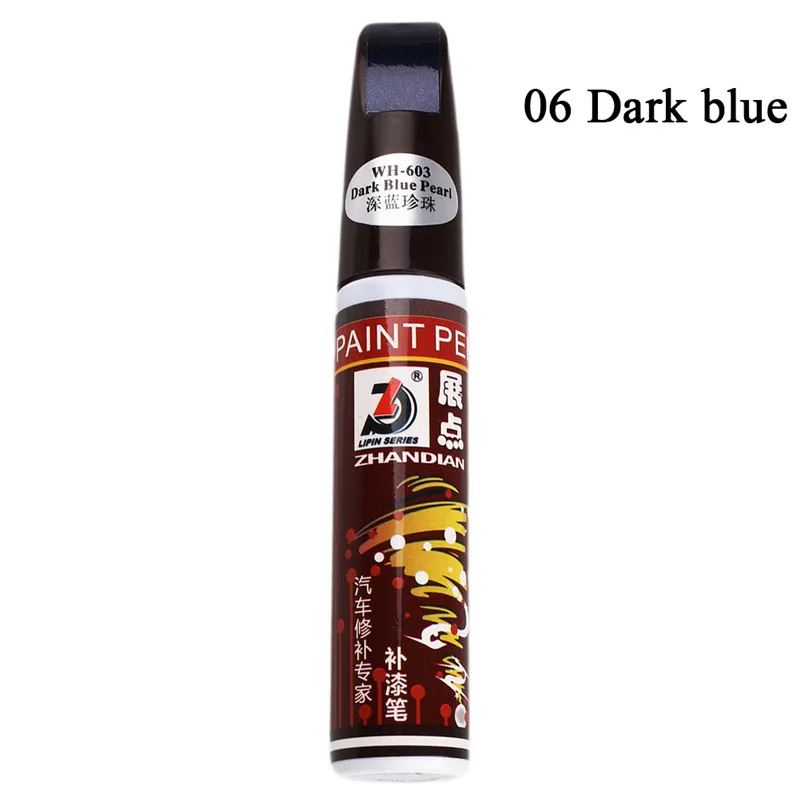 Dark blue 8 цветов водонепроницаемое прозрачное средство удаления царапин с автомобиля фломастеры профессиональная автомобильная краска Нетоксичная Перманентная ручка для ремонта царапин - Цвет: Dark blue