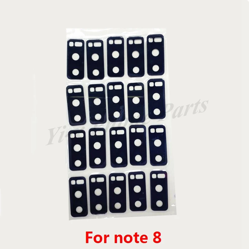 

50 шт./лот для задней камеры Samsung Galaxy Note 8 Note8 стеклянный объектив с клейкой наклейкой для Samsung Note 8