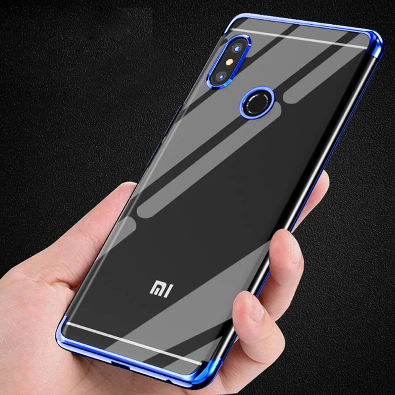 Прозрачный мягкий чехол для Xiaomi Redmi Note 5 Pro деловой силиконовый из ТПУ с полной
