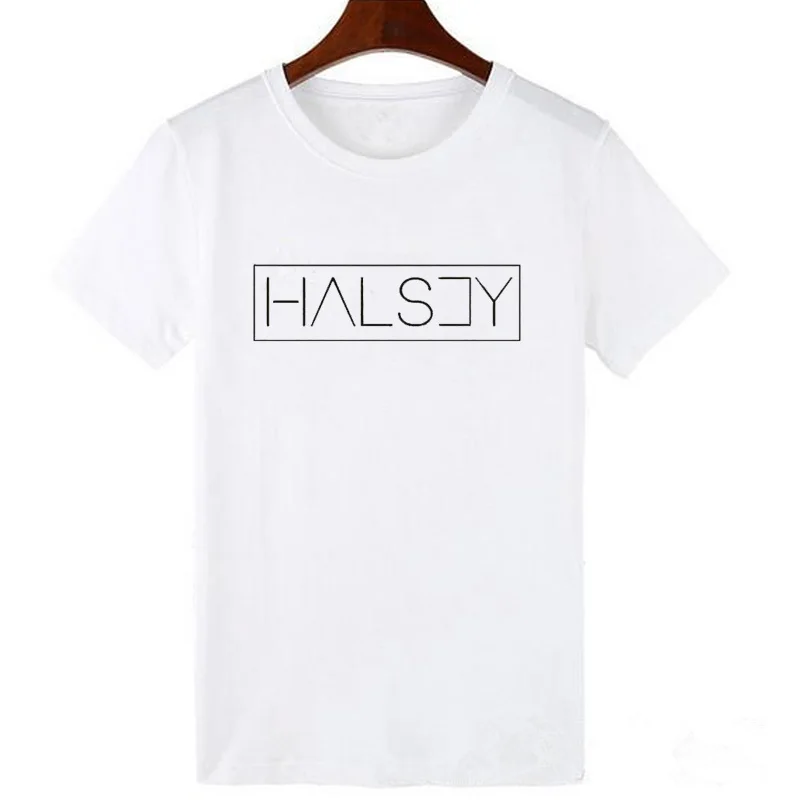 Pkorli женская футболка Halsey с буквенным принтом хлопковая Повседневная забавная