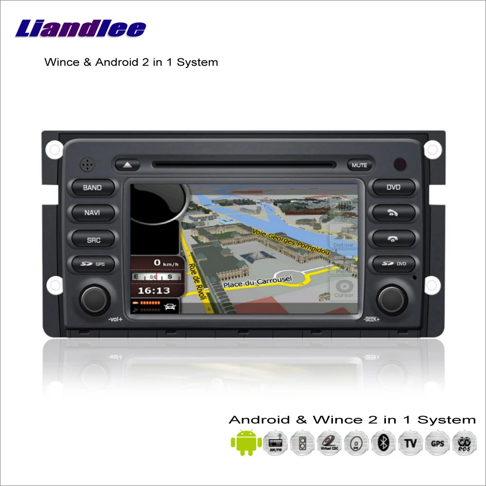 Liandlee Android Мультимедиа система для Smart Fortwo W451 2007~ 2013 радио BT CD DVD плеер gps Навигация Аудио Видео S160 система