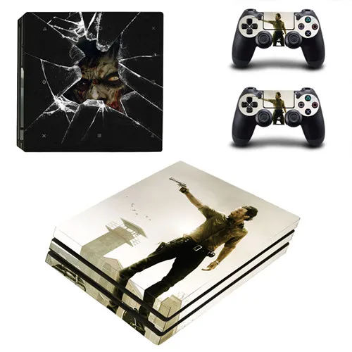The Walking Dead PS4 Pro наклейка для sony playstation 4 Pro консоль и контроллеры для Dualshock 4 PS4 Pro наклейка s Наклейка - Цвет: YSP4P-0253