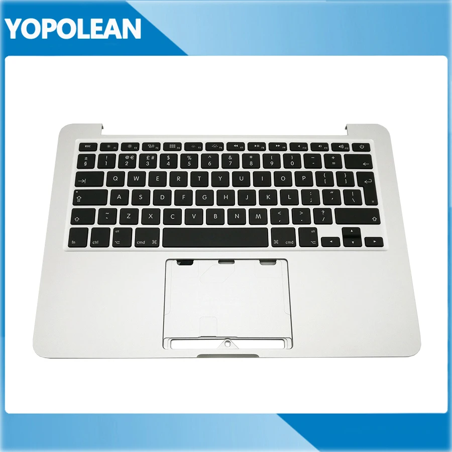 

New UK TopCase Palmrest For Macbook Pro Retina 13" A1502 Top Case Keyboard ME864 ME866 2013 2014 Years