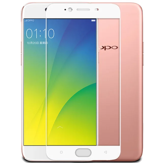 3D закаленное стекло для OPPO R9S Полное покрытие экрана Взрывозащищенная защитная