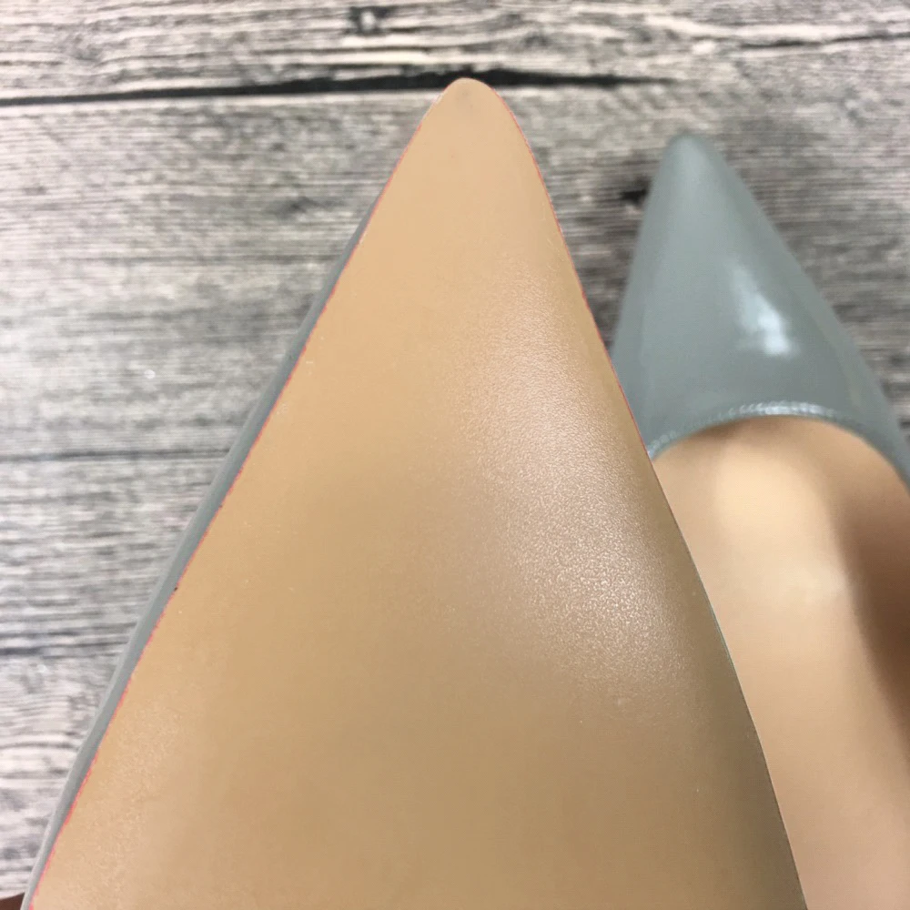 Новые женские туфли на высоком каблуке цвет СЕРЫЙ обувь из искусственной кожи