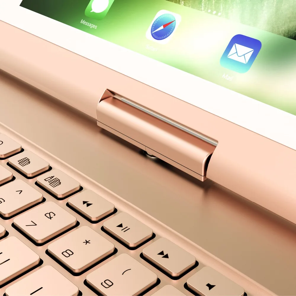 Беспроводная Bluetooth алюминиевая клавиатура чехол для IPAD 9 7 &quotAir Air2 Pro 2017 360 градусов