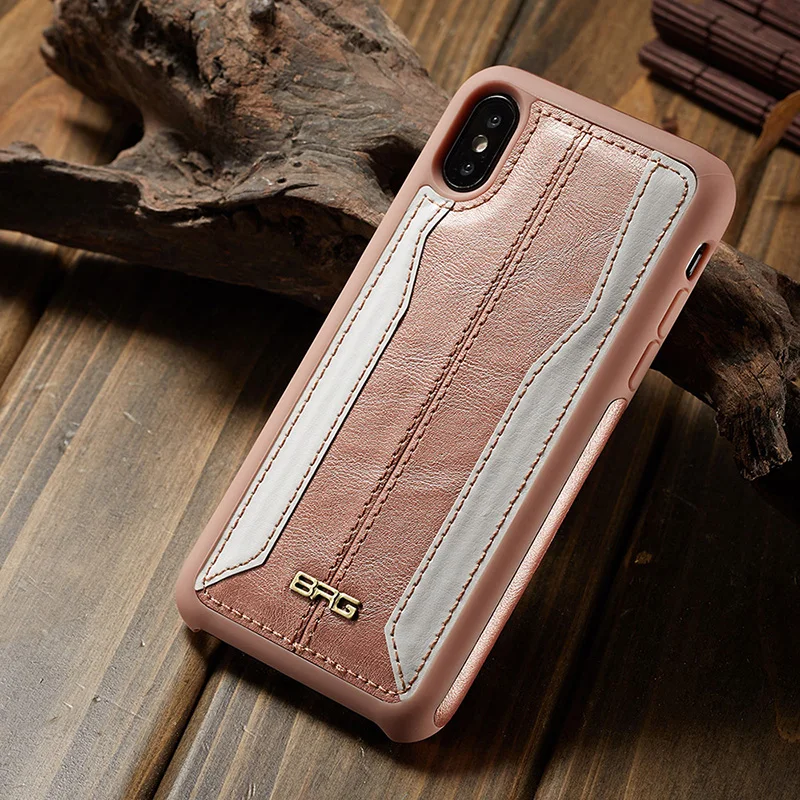 Leather Phone Case for iPhone X 5s 5 S SE Retro Back Cover Coque with Fashion Logo Bag Cases For iPhone6 7 8 PLus |