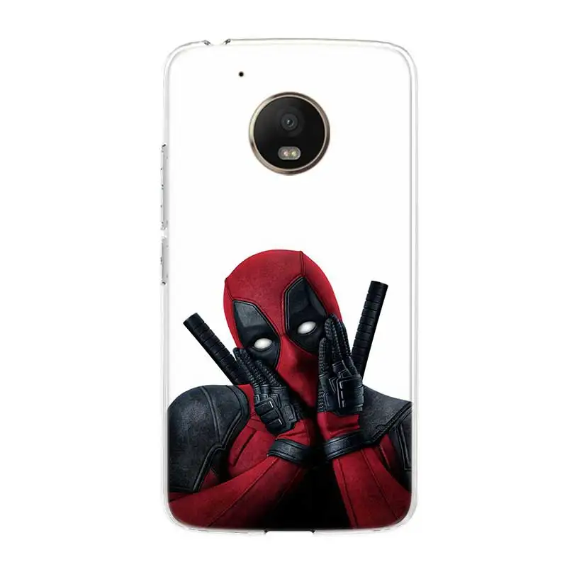 Marvel Hero Deadpool Back case Soft TPU Heart Phone Case For Motorola MOTO G7 G6 G5S G5 E6 E5 E4 Plus power G4 Play Cover |