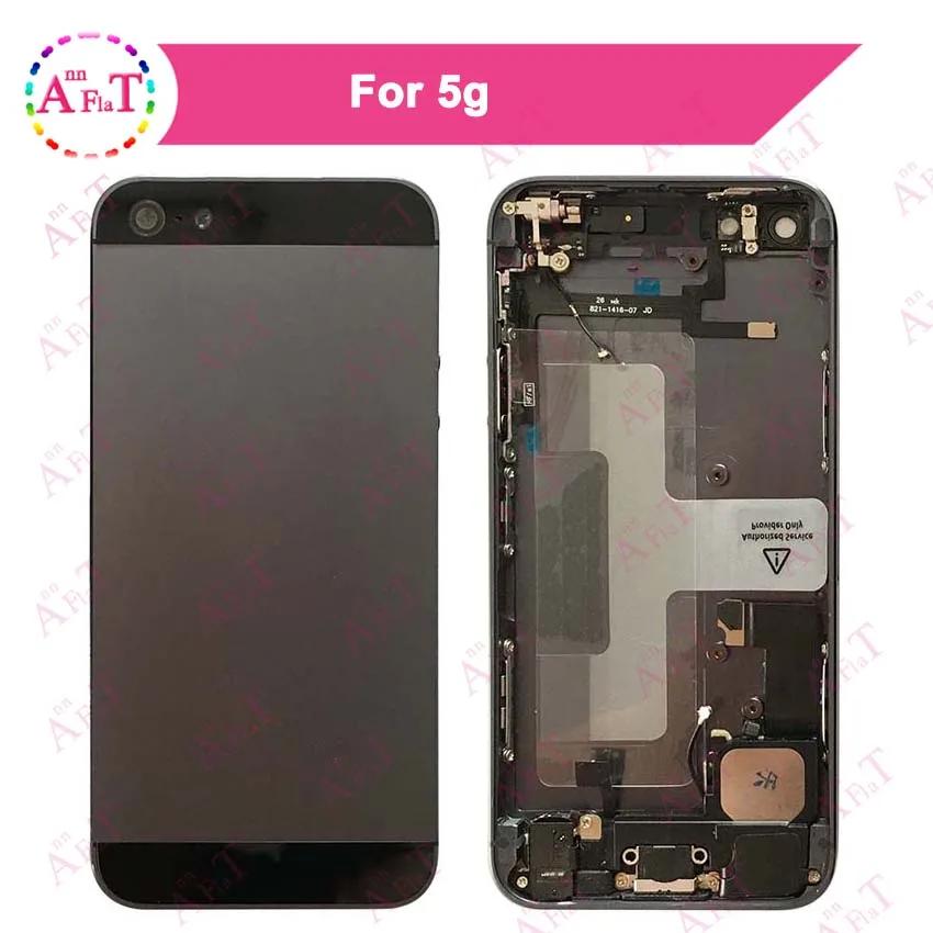AAA задняя средняя рамка Шасси полная для IPhone 5 5G 5S Корпус в сборе крышка батареи