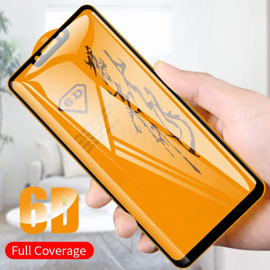 6D полное клеевое Покрытие Закаленное стекло для Huawei P20 Pro Lite Honor 7X 8X 8C 10 9 View 20 Magic 2