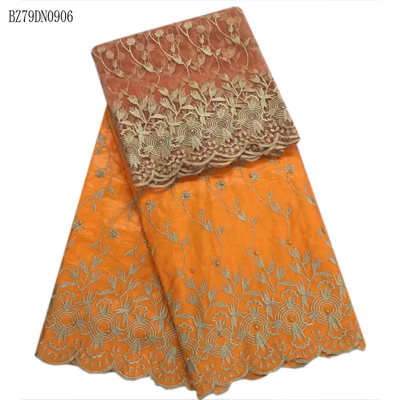 African bazin riche getzner 2017 high quality embroidered Applique lace textil fabric for wedding material 5+2yard BZ79DN01 | Дом и сад