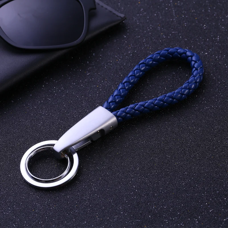 Лучший плетеный кожаный брелок ручной работы для мужчин ключей китайский