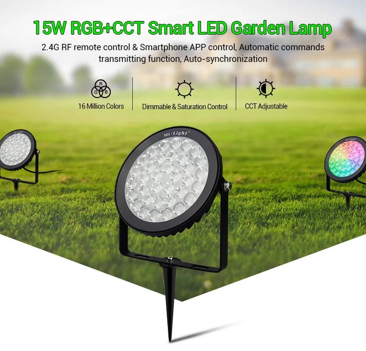 FUTC01 FUTC02 FUTC03 FUTC04 FUTC05 IP65 Водонепроницаемый 6 Вт 9 Вт 15 Вт 25 Вт RGB+ CCT светильник для газона AC 110 V-220 V DC24V открытый садовый светильник ing