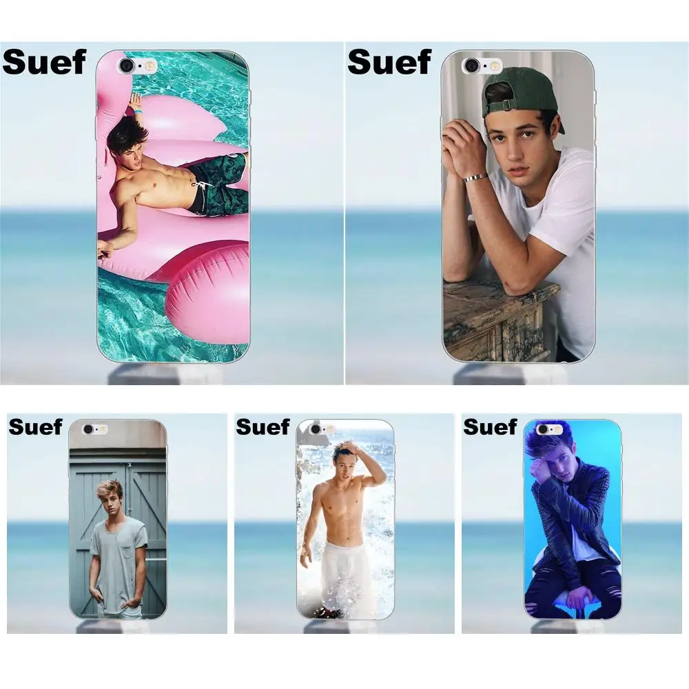 Suef ТПУ горячая Распродажа для iPhone 4 4S 5 5S 5C SE 6 6S 7 8 Plus X Samsung Galaxy J1 J3 J5 J7 A3 A5 2016 2017 Cameron