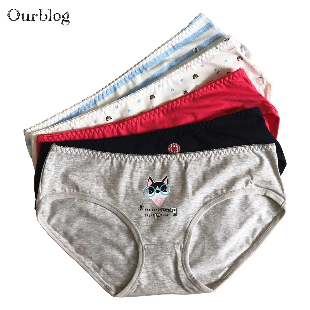 5 шт./партия женские хлопковые трусы с низкой посадкой | Женская одежда