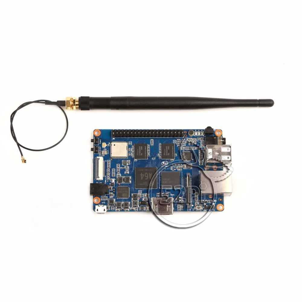 Banana Pi M64 BPI A64 64 разрядный четырехъядерный процессор 2 Гб ОЗУ с Wi Fi Bluetooth 8 eMMC demo одна