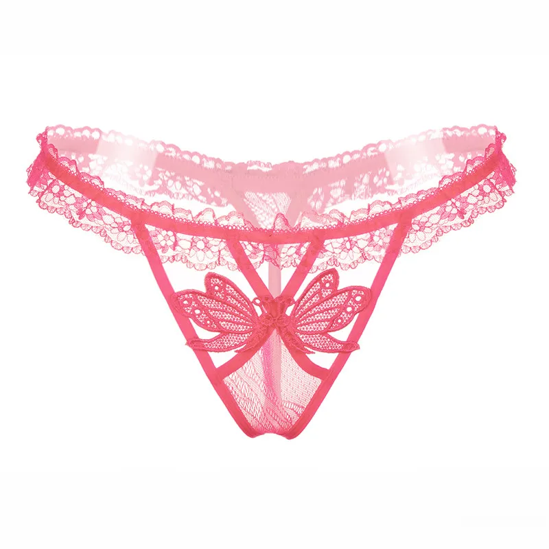 EW Sexy Panties women Underwear Lace Transparent G-string Thong Embroidery Hollow Out Women's Lingerie hot erotic |