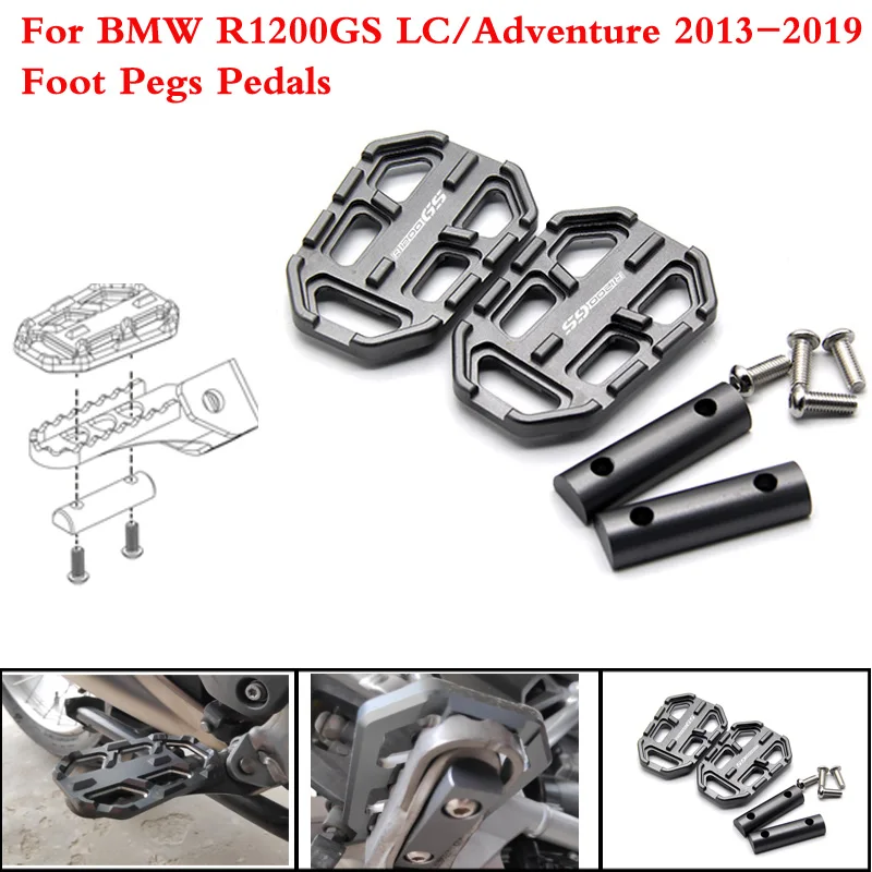 Для BMW R1200GS R1200 GS R 1200 2013 2017 CNC алюминиевая заготовка для мотоцикла широкие подножки