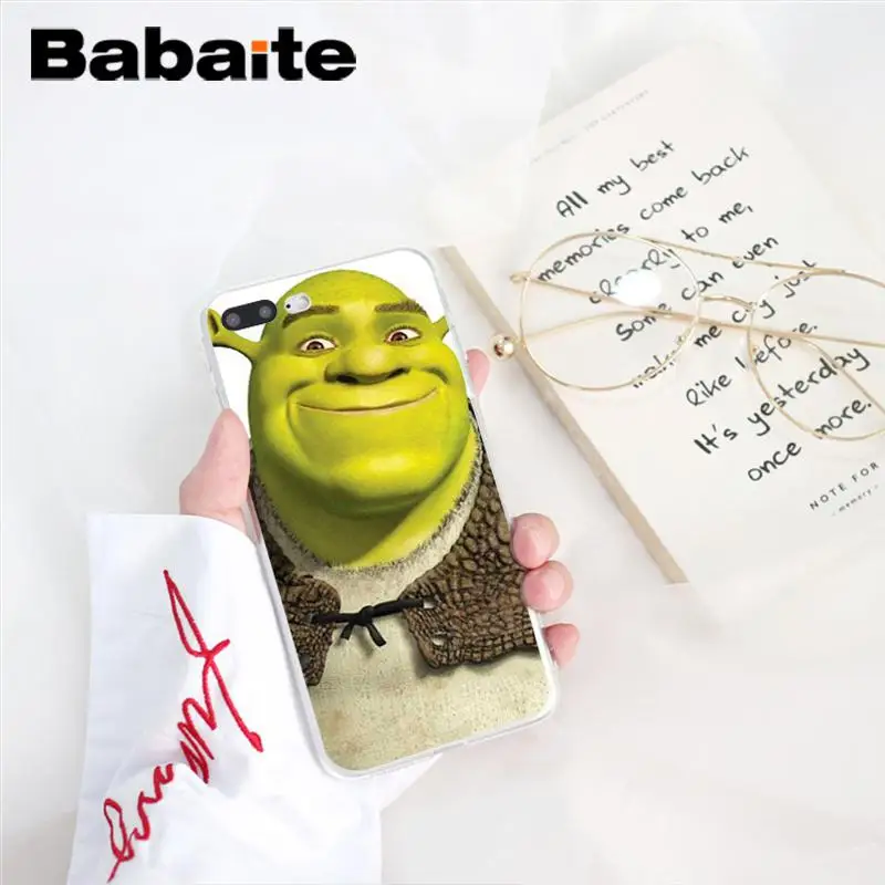 A10 Babaite Забавный Шрек Мягкий Силиконовый ТПУ чехол для телефона iPhone X XS MAX 6 6S 7 7plus 8 8Plus 5 5S XR 10 Чехол - Цвет: A10