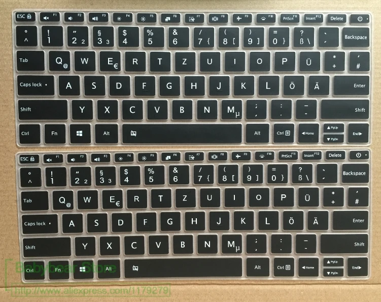 Чехол для клавиатуры Powforward немецкий Xiaomi Mi Notebook Air 12 5 13 3 Pro 15 6 дюймов защитная