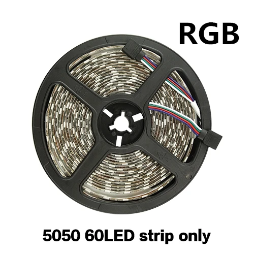 RGB Only strip Светодиодная лента, светильник, гибкая Диодная лента, DC 12 в 1 м 2 м 3M 4M 5 м SMD 2835 5050 RGB, водонепроницаемый светильник с дистанционным питанием, 24 ключа, 44Key - Испускаемый цвет: RGB Only strip