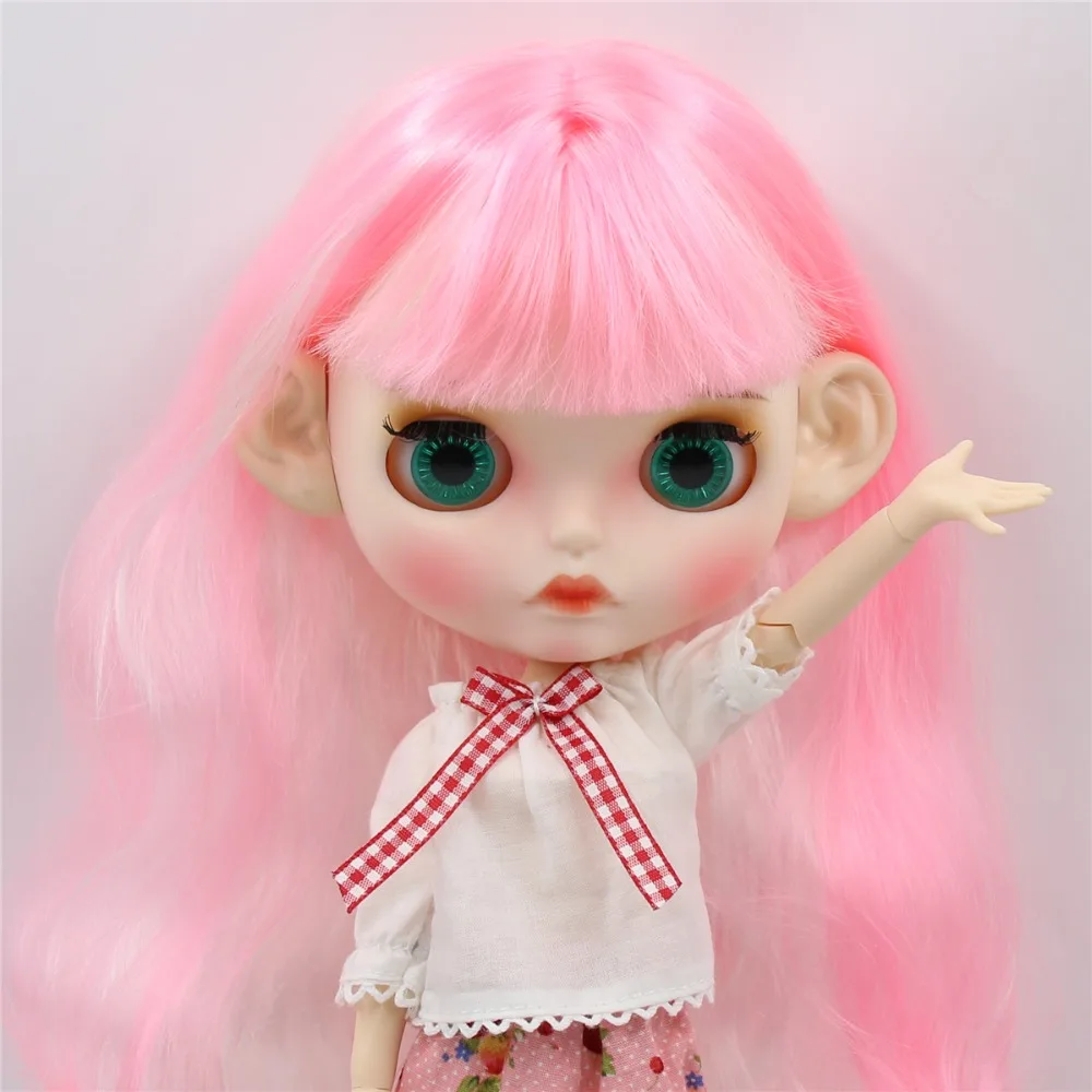 Ледяная фабрика blyth кукла 1/6 bjd белая кожа совместное тело розовые и белые волосы