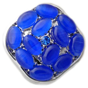 D02523 квадратный кошачий глаз со стразами rivca оснастка для 18 мм браслета ювелирный