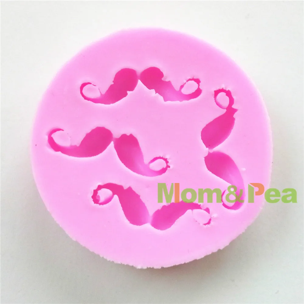 Силиконовая форма для мамы и горошины 0608 г. Бесплатная доставка усы украшение
