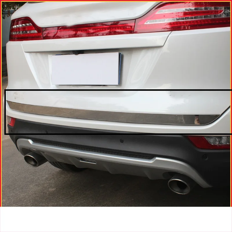 lower trims 1 Lsrtw2017 из нержавеющей стали для хвостовой части автомобиля дверные ручки планки для Линкольн МКС - Название цвета: lower trims 1