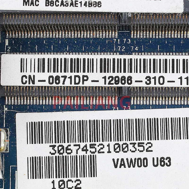 Материнская плата для ноутбука DELL Inspirion 15R 3521 5521 1007U материнская ПК ранняя модель