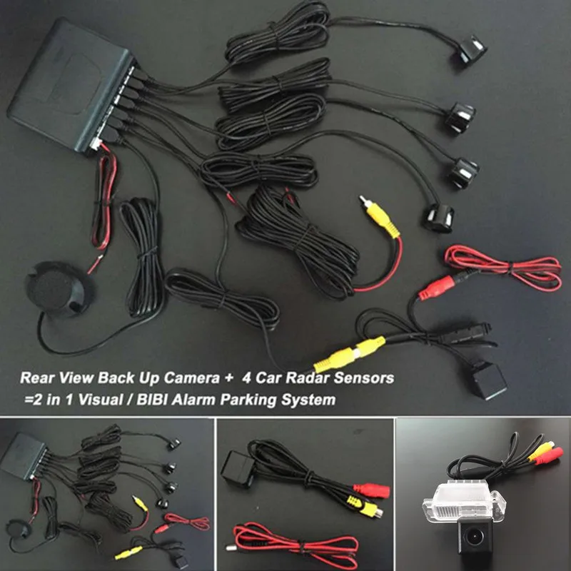Автостайлинг система парковки Автомобильная камера заднего вида + Датчик