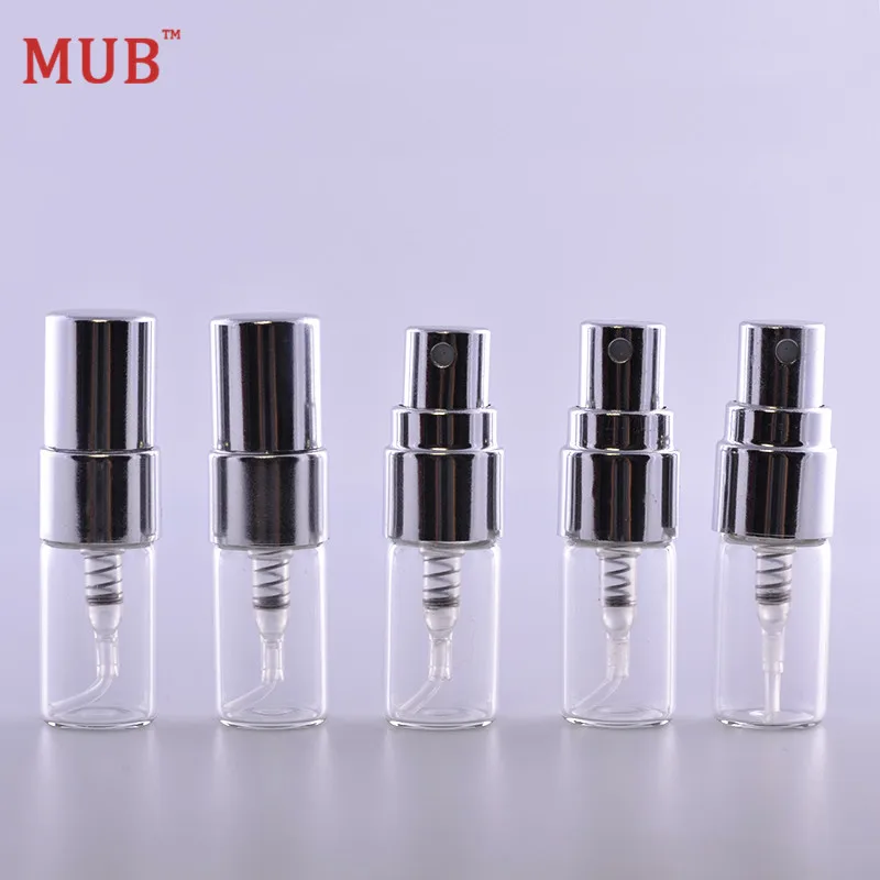 MUB - 100 шт. портативная 2 мл алюминиевая бутылка-распылитель распылитель для духов